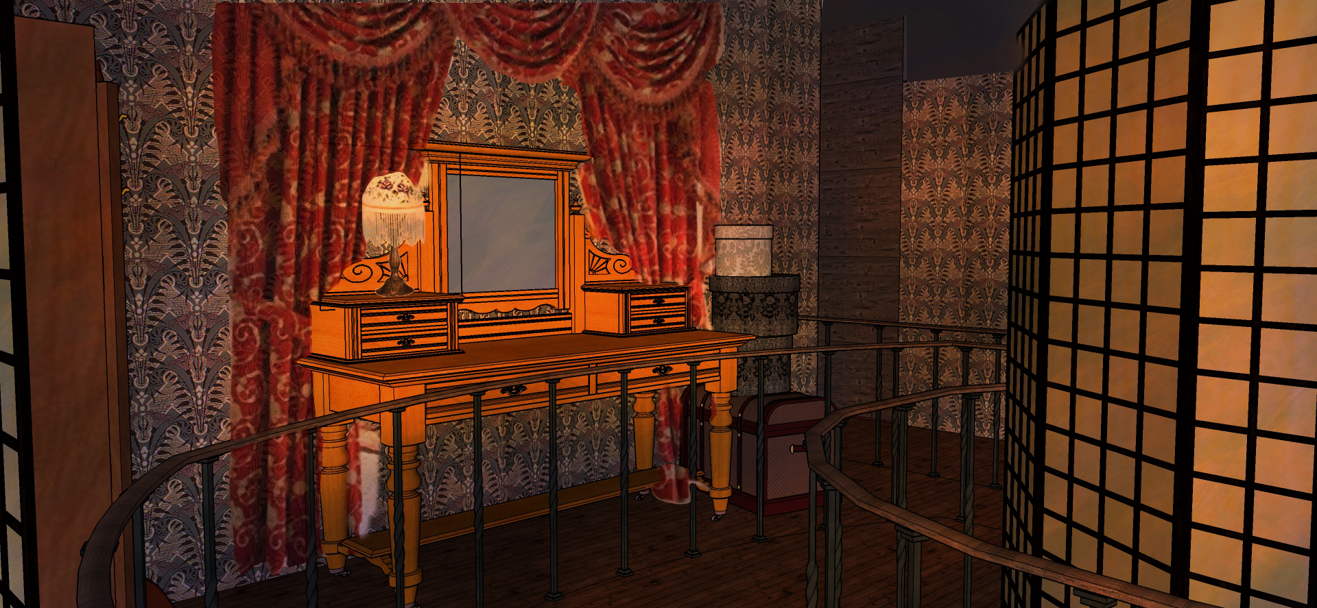 6 - dressing room POV rendered